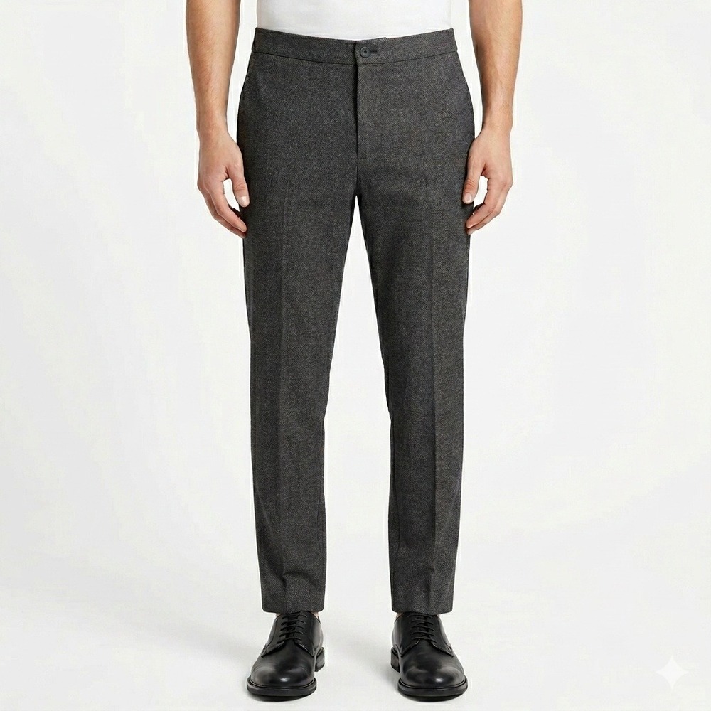 THEORY Terrance Jogger Pants In Precision Ponte Grey Men Size XL Office Business
